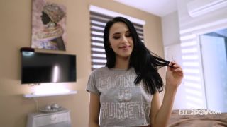 Skinny dark haired dirt rides impossibly gigantic fake penis rebekaforyou