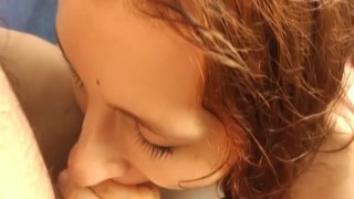 SextaSeptima - Cute Redhead Drinks Piss and gives Amazi