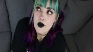 OnlyFans - Amelia Liddell - Bratty Goth Daughter Is A Slut