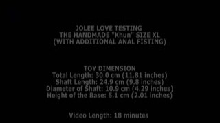 AnalVids - Jolee Love & Rebecca Black Testing The Handmade Impaler Size XL and Khun Si