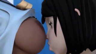 3D College Lesbians Sex Cartoon