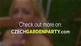 Czech Garden Party: Beautiful 18 y/o fuck with everybody