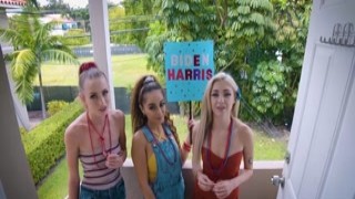 Lesbian teens fucked a conservative BBC