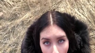 Alyssa Quinn - Amazing Public Blowjob under Sunlight from Beautiful Eyed Babe POV (IMWF)